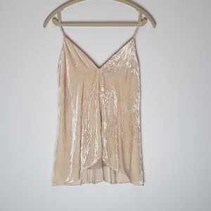 Theory Crinkle Velvet Tank Top